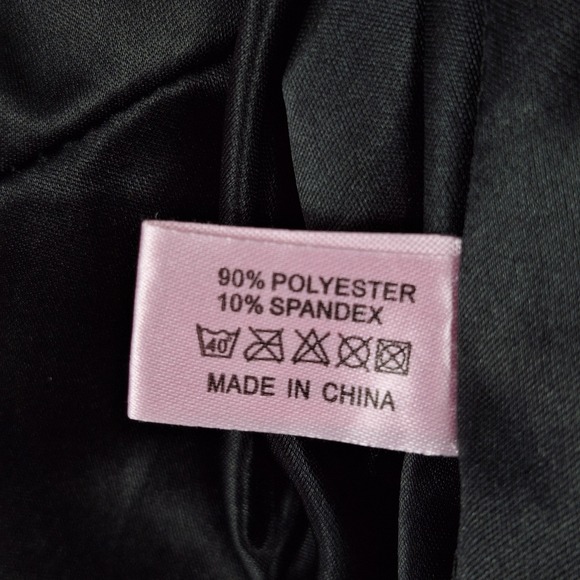 Womens‎ Slip Dress 3XL Black Babydoll Y2K Coquette Satin Fairy Grunge Whimsigoth - Picture 6 of 8